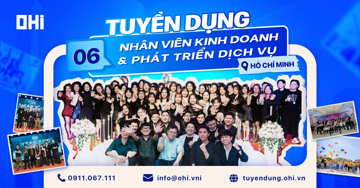 Nhân viên Kinh doanh và Phát triển Dịch vụ - Làm việc tại Hồ Chí Minh