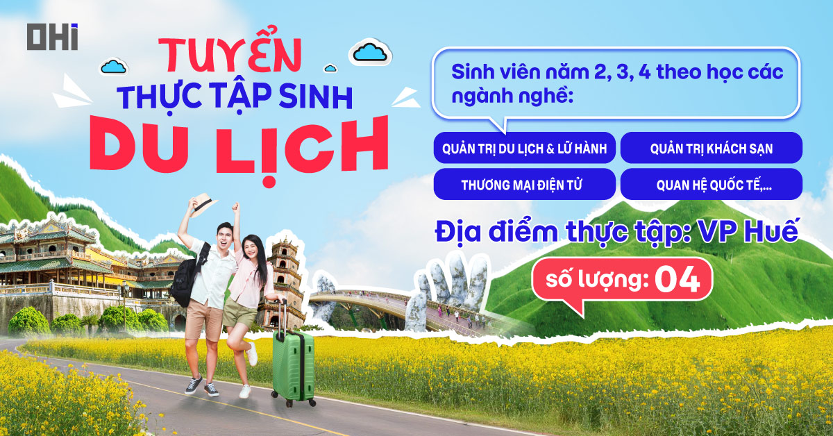 Thực tập sinh Du lịch (Sale lưu trú)