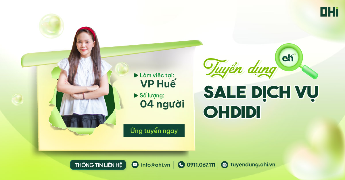 Nhân viên Sale dịch vụ Ohdidi