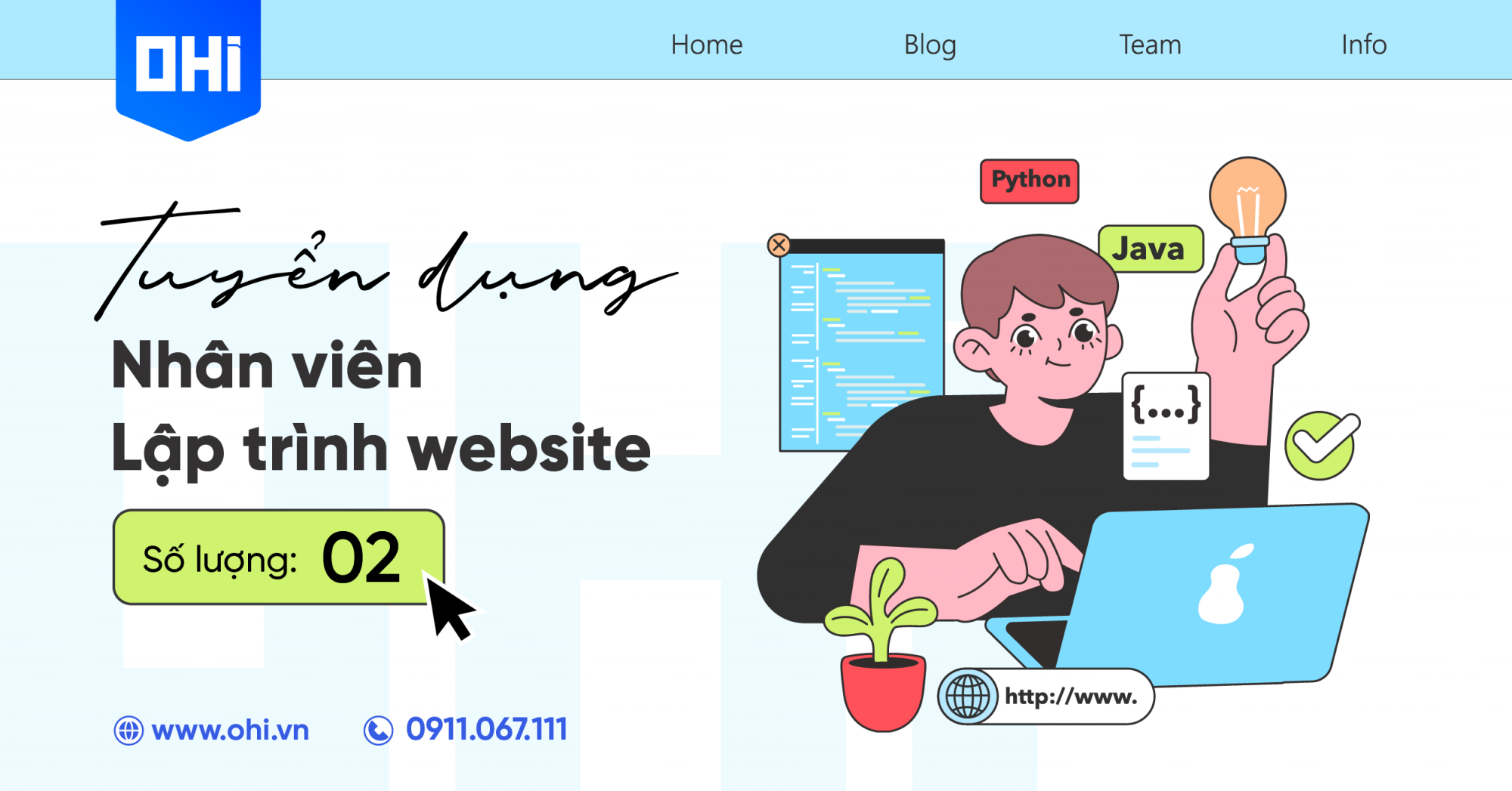 Tuyển dụng Nhân viên Lập Trình Website