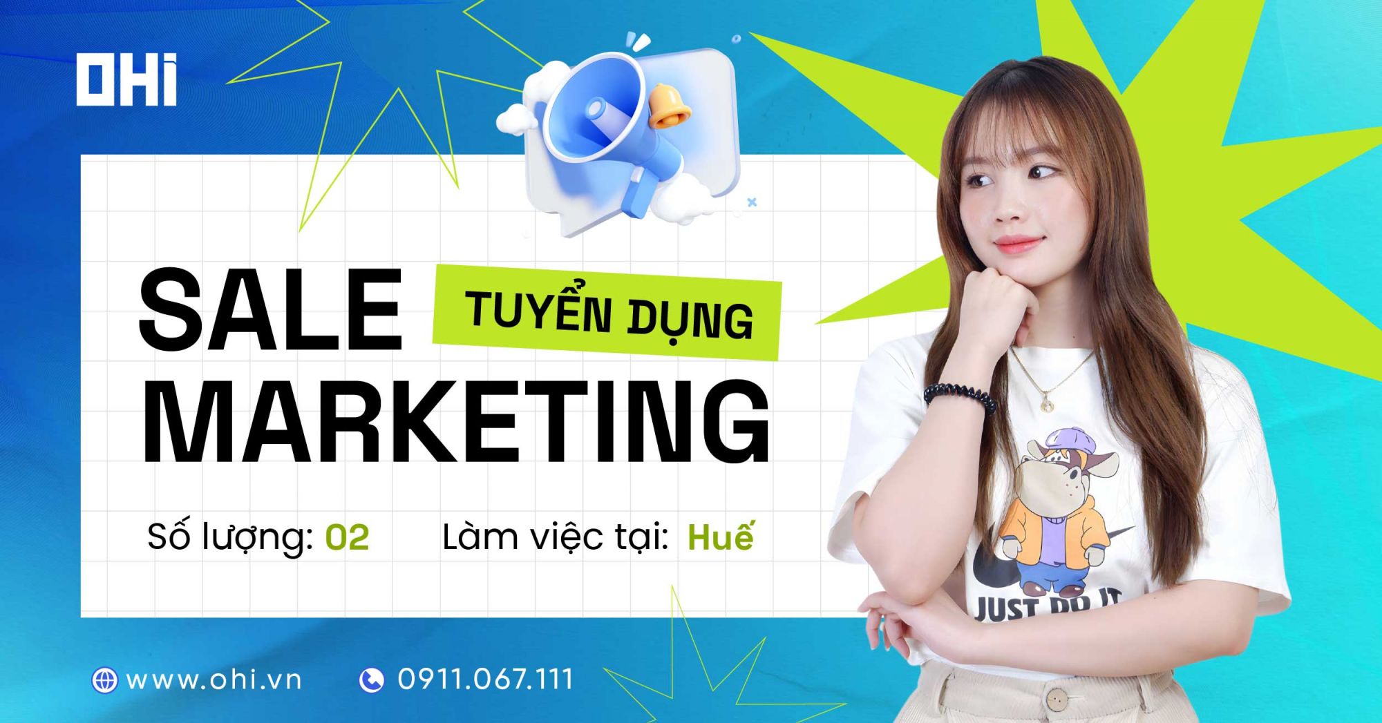 Nhân Viên Sale Marketing - Làm việc tại Huế