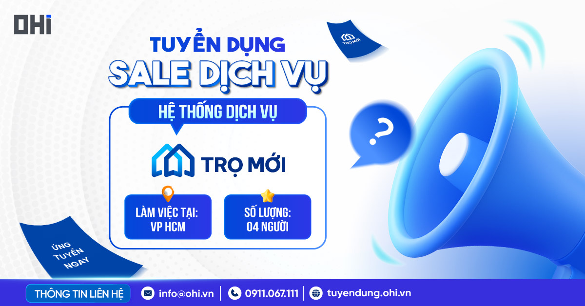 Nhân viên Sale dịch vụ Trọ Mới