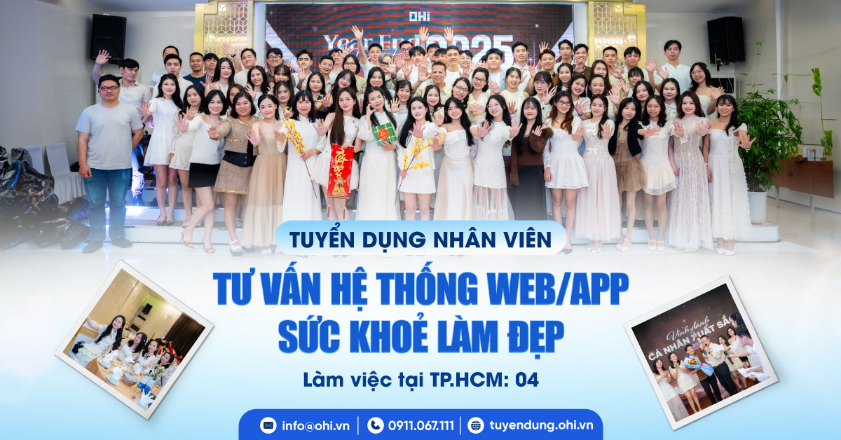 Nhân viên tư vấn Hệ thống web/app Sức khoẻ & Làm đẹp